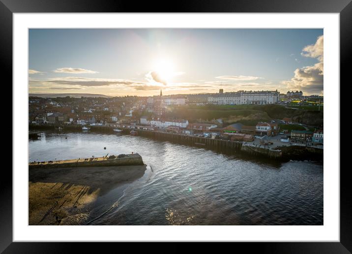 Whitby Framed Mounted Print by Apollo Aerial Photography