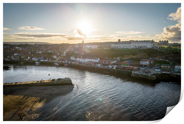 Whitby Print by Apollo Aerial Photography