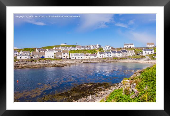 Portnahaven Isle of Islay Scotland Framed Mounted Print by Pearl Bucknall