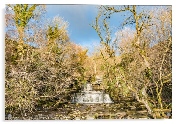 Cotter Force Waterfall, Wensleydale, Yorkshire Dales Acrylic by Richard Laidler