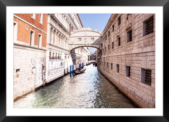 Bridge of Sighs Venice  Framed Mounted Print by Holly Burgess