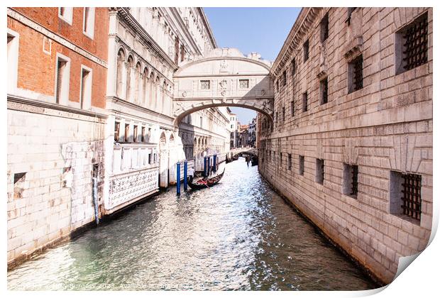 Bridge of Sighs Venice  Print by Holly Burgess