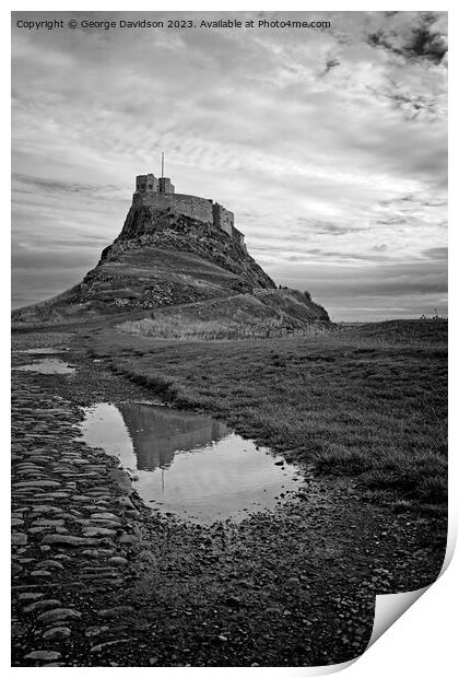 Lindisfarne Castle Print by George Davidson