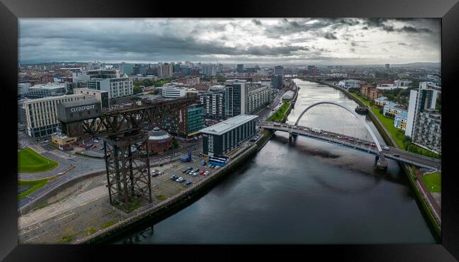 Glasgow Clyde Framed Print by Apollo Aerial Photography