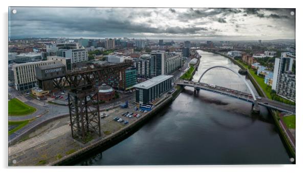 Glasgow Clyde Acrylic by Apollo Aerial Photography