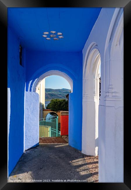 Views aorund the  village of Portmerion North wales Uk Framed Print by Gail Johnson