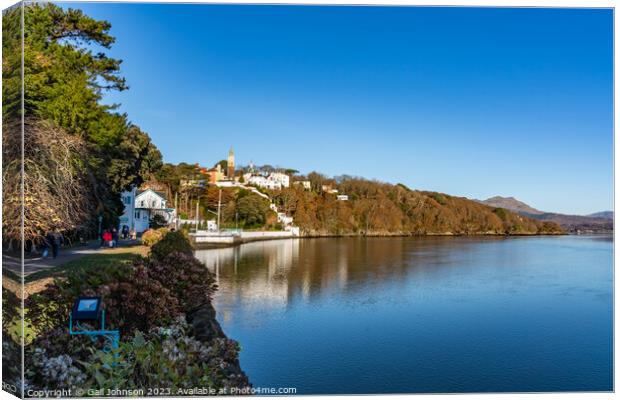 Views aorund the  village of Portmerion North wales Uk Canvas Print by Gail Johnson