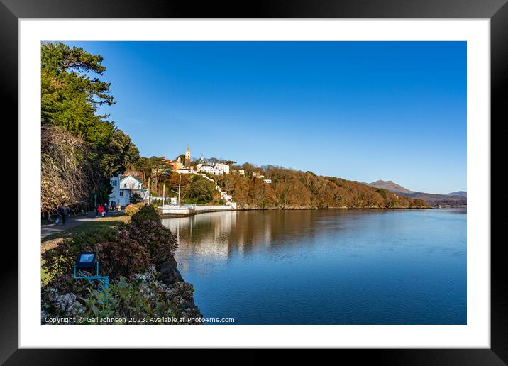 Views aorund the  village of Portmerion North wales Uk Framed Mounted Print by Gail Johnson