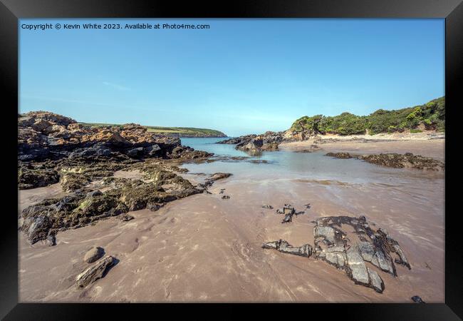 South western Welsh coast Framed Print by Kevin White