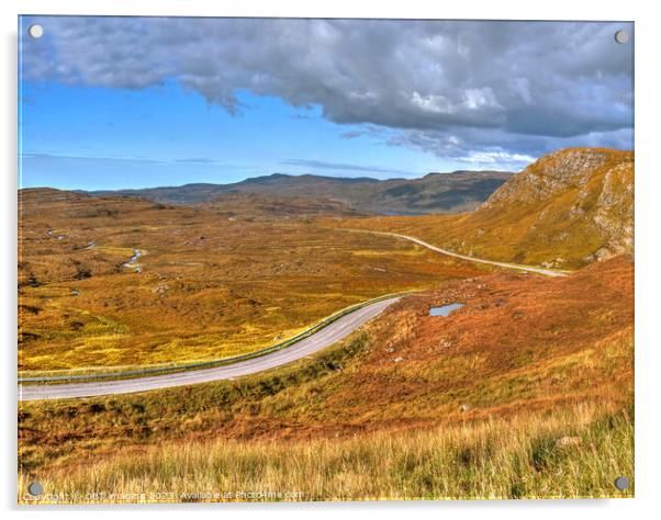 The North Coast 500 Route Lochinver to Durness Nr Quinag Acrylic by OBT imaging