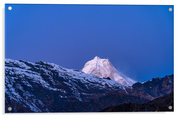 Landscape view of Mount Mansalu range Acrylic by Ambir Tolang