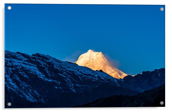 Landscape view of Mount Mansalu range Acrylic by Ambir Tolang