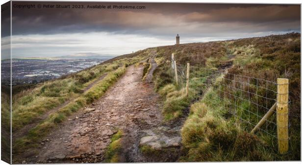 Darwen Tower, Lancashire Canvas Print by Peter Stuart