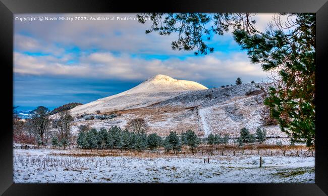Winter and the East Lomond Hill Framed Print by Navin Mistry