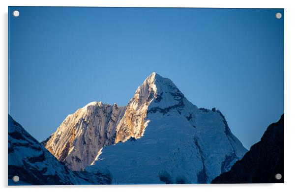 Landscape view of Mount Ganesh range  Acrylic by Ambir Tolang