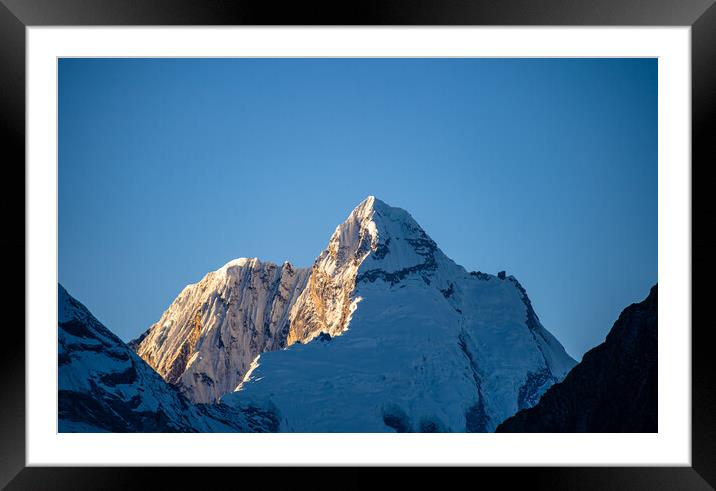 Landscape view of Mount Ganesh range  Framed Mounted Print by Ambir Tolang