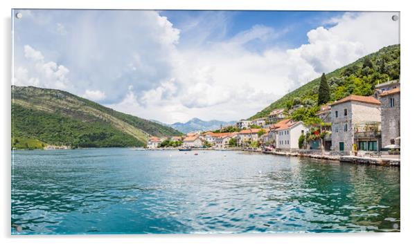 Lepetani waterfront panorama Acrylic by Jason Wells