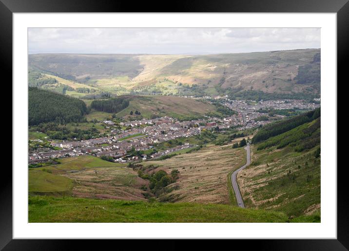 Rhondda Valley Wales Framed Mounted Print by Kevin Round