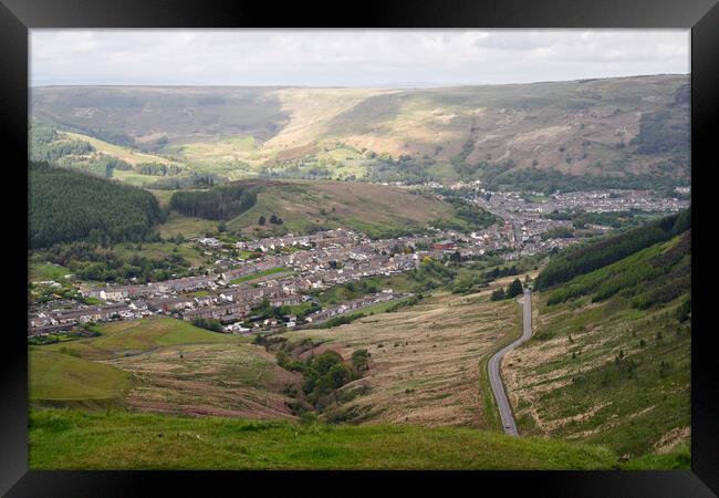 Rhondda Valley Wales Framed Print by Kevin Round