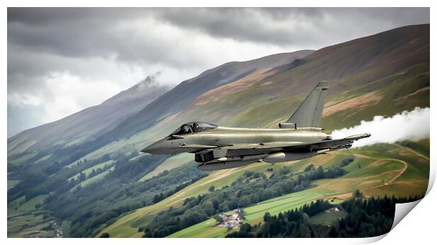 Eurofighter Typhoon Fighter Jet Print by Guido Parmiggiani