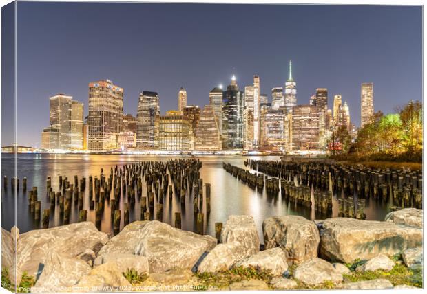 Old Pier One Long Exposure Canvas Print by Benjamin Brewty