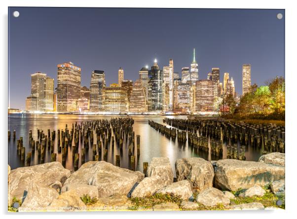 Old Pier One Long Exposure Acrylic by Benjamin Brewty