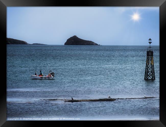 Reef Fishing Framed Print by Stephen Hamer