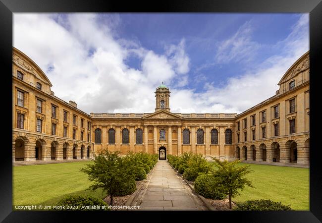 Queen's College,  Oxford Framed Print by Jim Monk