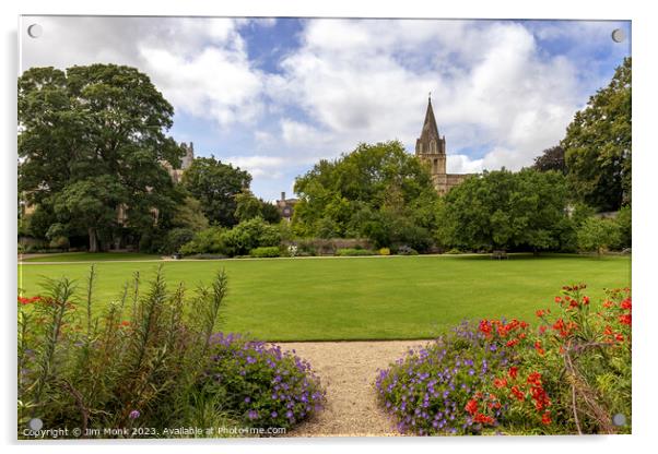 Christ Church Cathedral and gardens Acrylic by Jim Monk