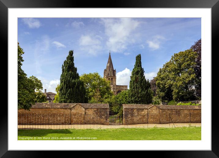 Christ Church Cathedral, Oxford Framed Mounted Print by Jim Monk