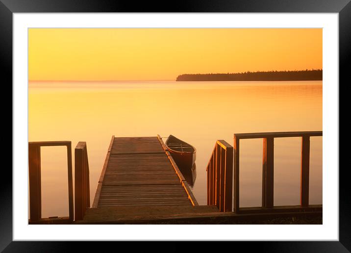 Norther Dock Framed Mounted Print by Dave Reede