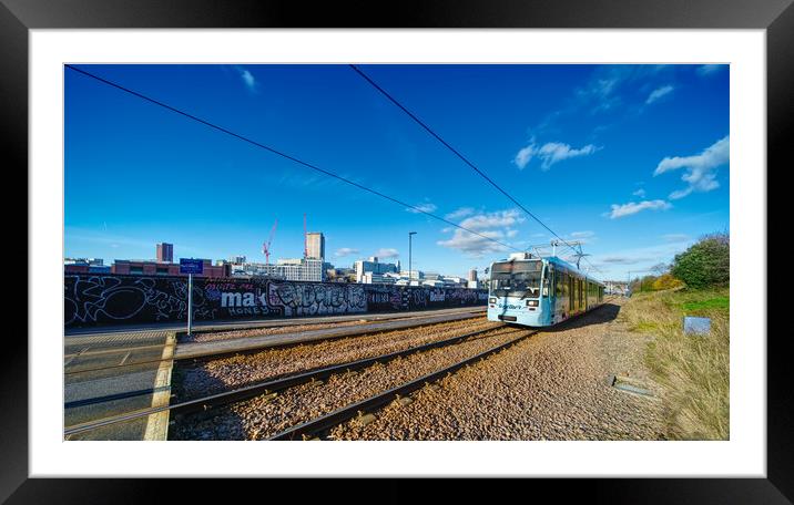 Sheffield Tramway Framed Mounted Print by Alison Chambers