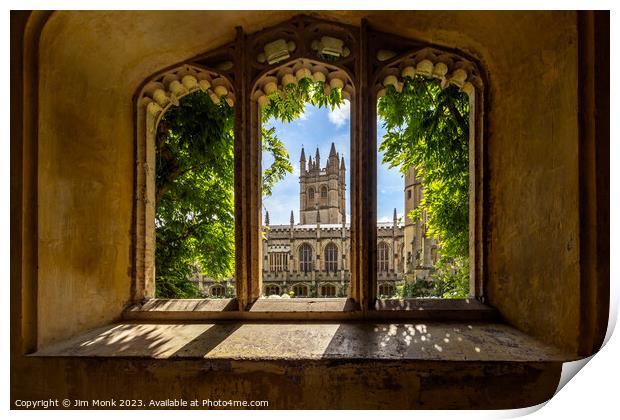  Magdalen College, Oxford University Print by Jim Monk