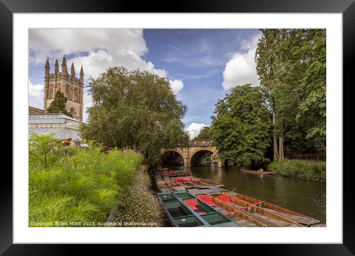 River Cherwell, Oxford Framed Mounted Print by Jim Monk