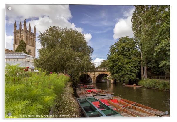 River Cherwell, Oxford Acrylic by Jim Monk