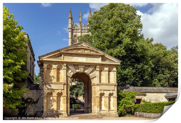 Danby Gateway Oxford Print by Jim Monk