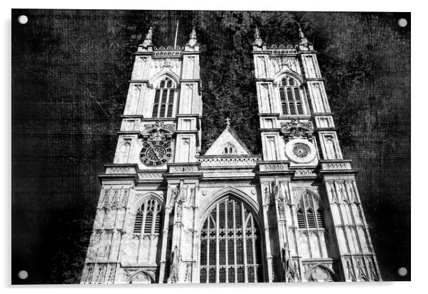 Westminster Abbey (Textured photo art) Acrylic by Chris Harris