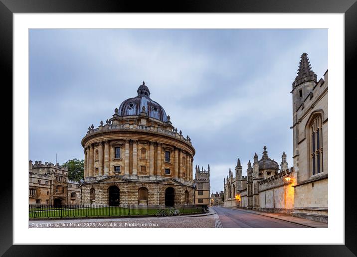 Radcliffe Camera Oxford Framed Mounted Print by Jim Monk