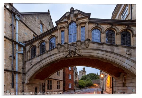 Bridge of Sighs Oxford Acrylic by Jim Monk