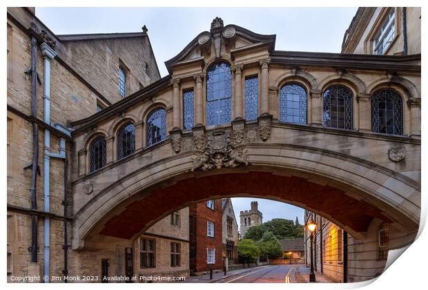 Bridge of Sighs Oxford Print by Jim Monk