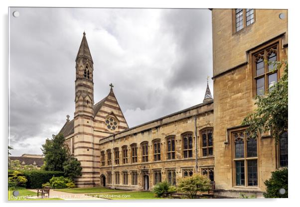 Balliol College Chapel Oxford Acrylic by Jim Monk