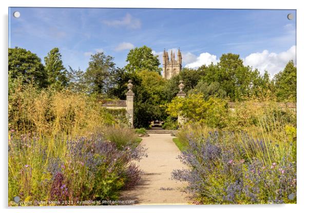 Oxford Botanic Garden Acrylic by Jim Monk