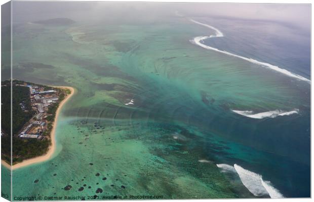 Underwater Waterfall at Mauritius Canvas Print by Dietmar Rauscher