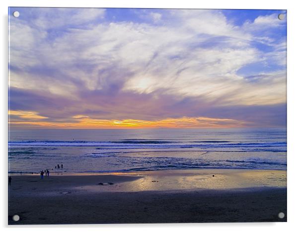 BEACH OF SAN FRANCISCO Acrylic by radoslav rundic