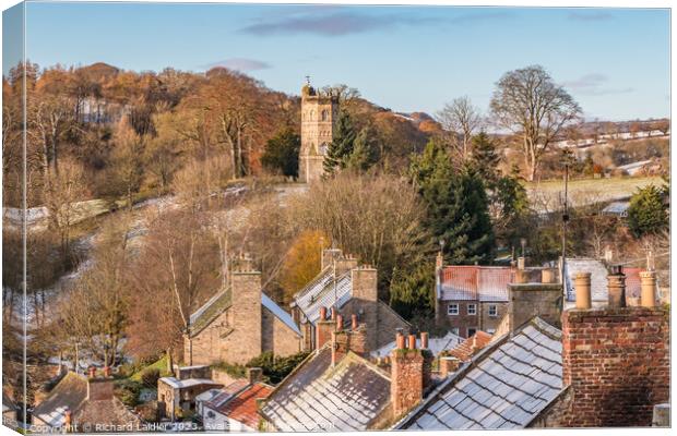 Culloden Tower from Castle Walk, Richmond, North Yorkshire Canvas Print by Richard Laidler