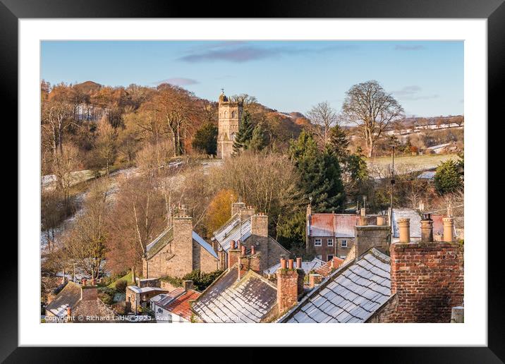 Culloden Tower from Castle Walk, Richmond, North Yorkshire Framed Mounted Print by Richard Laidler