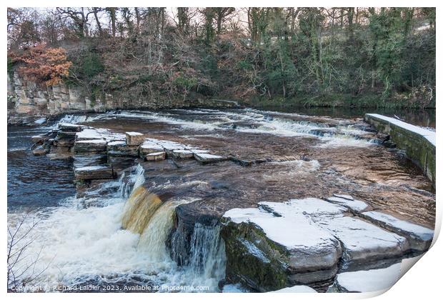 River Swale Waterfalls, Richmond, North Yorkshire Print by Richard Laidler