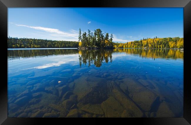 Northern Lake Framed Print by Dave Reede