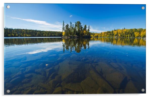 Northern Lake Acrylic by Dave Reede