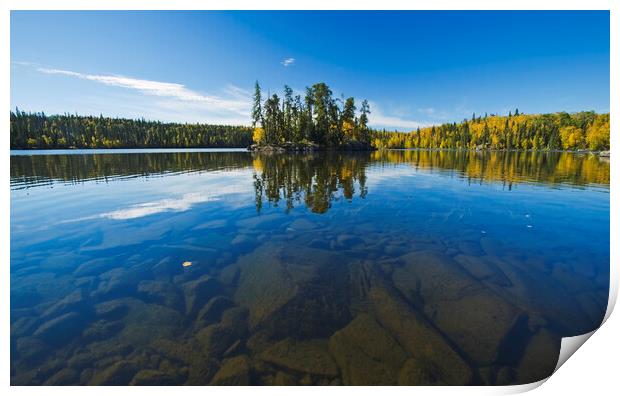 Northern Lake Print by Dave Reede